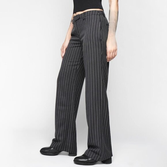 BNWT NOCTEX AMELIE PANTS IN BLACK STRIPE SIZE LARGE - Picture 3 of 5